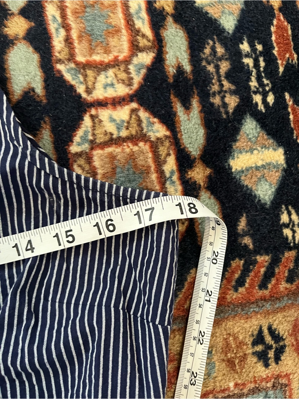 Maeve Anthropologie Navy pinstripe button down Sleeveless Wide-Leg Jumpsuit 4 - Picture 5 of 10